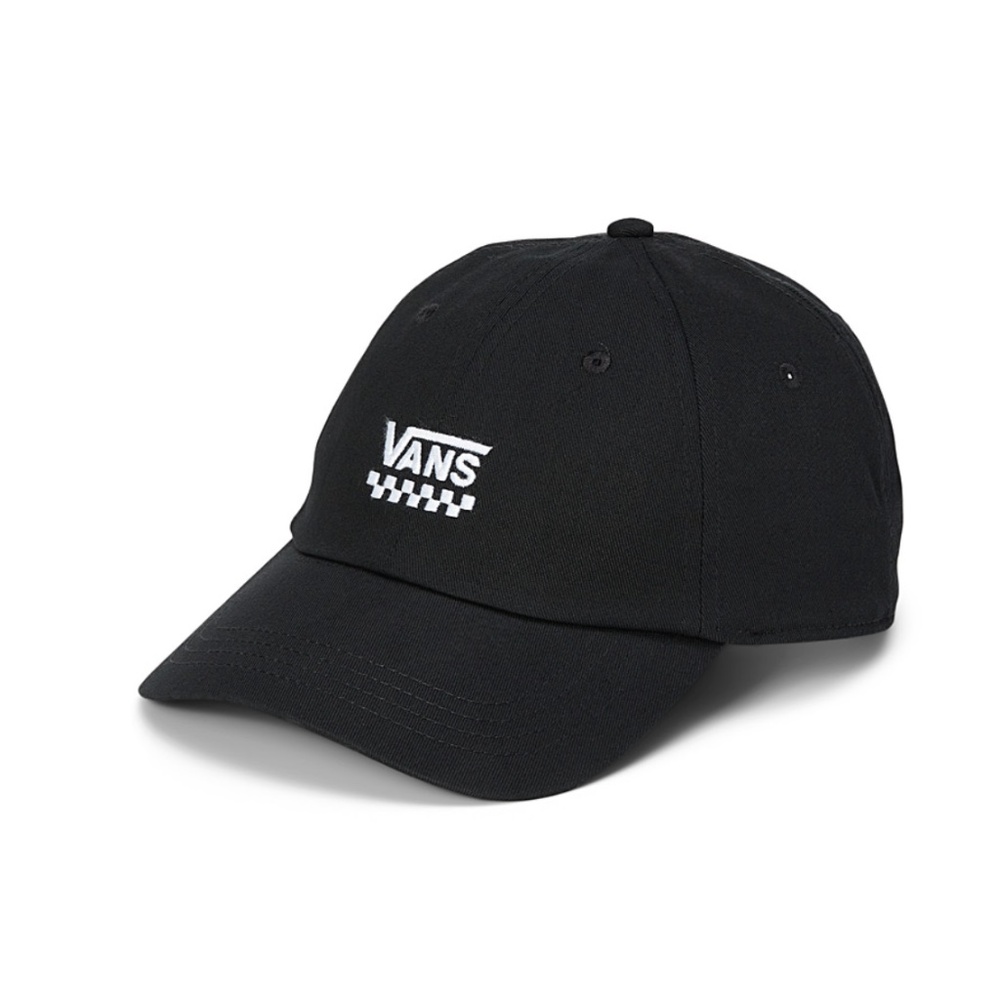 Vans Off the wall unisex black and white 100% cotton check logo baseball cap NWT